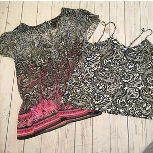 WHBM White House Black Market 2 Piece Top Set